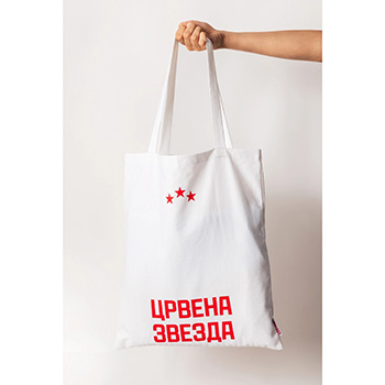 Tote bag Red Star - white-1