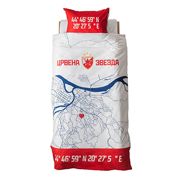 Red Star bed linen - city map