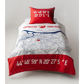 Red Star bed linen - city map-1