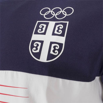 Official Peak Serbia olympic commitee Tshirt for OG in Paris-2