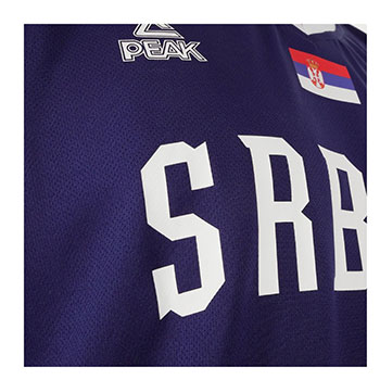 Peak Serbia national basketball team set for 2024/2025 and for Olympics with print - blue-2