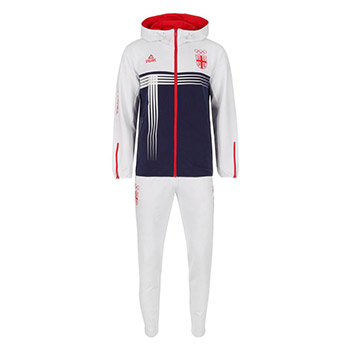 Peak Serbia olympic commitee tracksuit for OG in Paris - white/navy