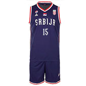 Peak Serbia national basketball team set for 2024/2025 and for Olympics with print - blue