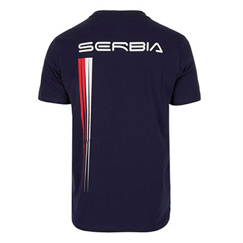 Official Peak Serbia olympic commitee Tshirt for OG in Paris - navy-1