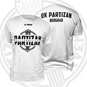 OKP ženska bela majica OK Partizan 2502